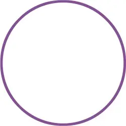 Amila Χούλα-Χουπ HQ 60cm - Φ19mm - 230gr. Μωβ - 98804