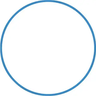 Amila Χούλα-Χουπ HQ 60cm - Φ19mm - 230gr. Μπλε - 98805