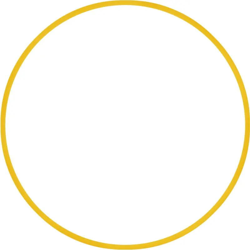 Amila Χούλα-Χουπ HQ 60cm - Φ19mm - 230gr. Κίτρινο - 98806