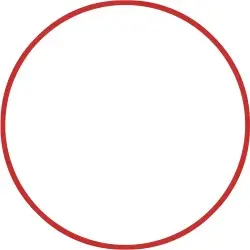 Amila Χούλα-Χουπ HQ 70cm - Φ19mm - 280gr. Κόκκινο - 98809