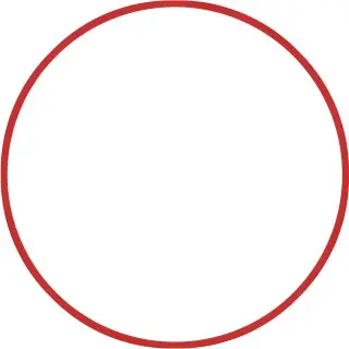 Amila Χούλα-Χουπ HQ 70cm - Φ19mm - 280gr. Κόκκινο - 98809