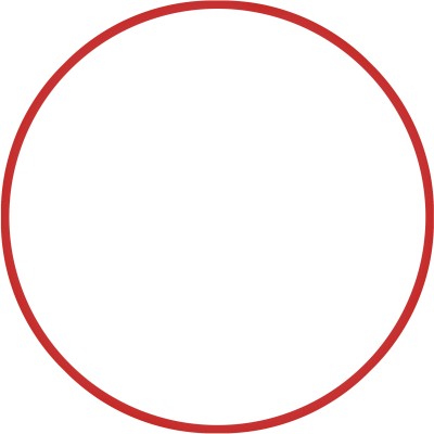 Amila Χούλα-Χουπ HQ 70cm - Φ19mm - 280gr. Κόκκινο - 98809