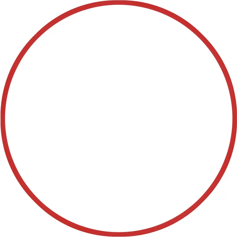 Amila Χούλα-Χουπ HQ 70cm - Φ19mm - 280gr. Κόκκινο - 98809