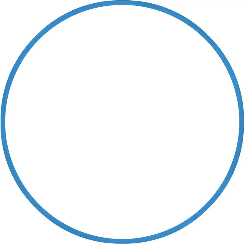 Amila Χούλα-Χουπ HQ 70cm - Φ19mm - 280gr. Μπλε - 98810