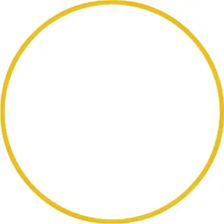 Amila Χούλα-Χουπ HQ 70cm - Φ19mm - 280gr. Κίτρινο - 98811