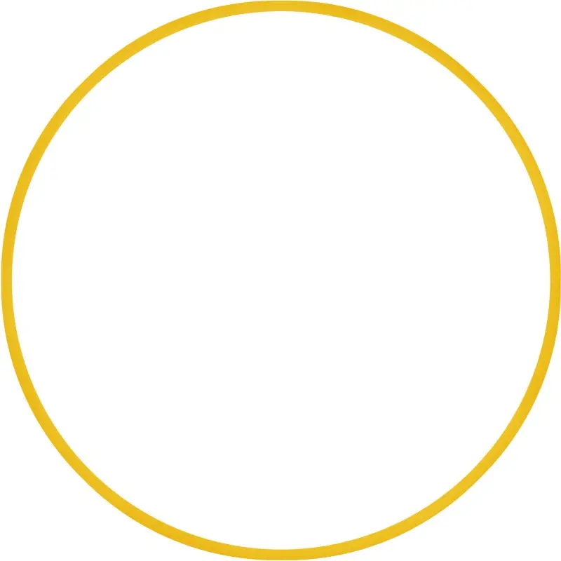 Amila Χούλα-Χουπ HQ 70cm - Φ19mm - 280gr. Κίτρινο - 98811
