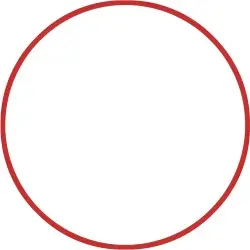 Amila Χούλα Χουπ HQ 80cm - Φ19mm - 330gr. Κόκκινο - 98817