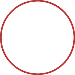 Amila Χούλα Χουπ HQ 80cm - Φ19mm - 330gr. Κόκκινο - 98817