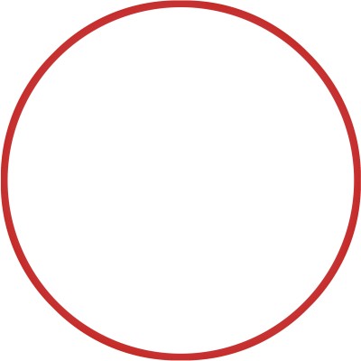 Amila Χούλα Χουπ HQ 80cm - Φ19mm - 330gr. Κόκκινο - 98817