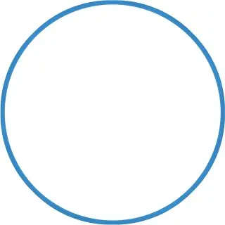 Amila Χούλα Χουπ HQ 80cm - Φ19mm - 330gr. Μπλε - 98818