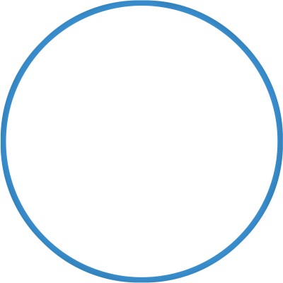 Amila Χούλα Χουπ HQ 80cm - Φ19mm - 330gr. Μπλε - 98818