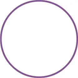 Amila Χούλα Χουπ HQ 80cm - Φ19mm - 330gr. Μωβ - 98819