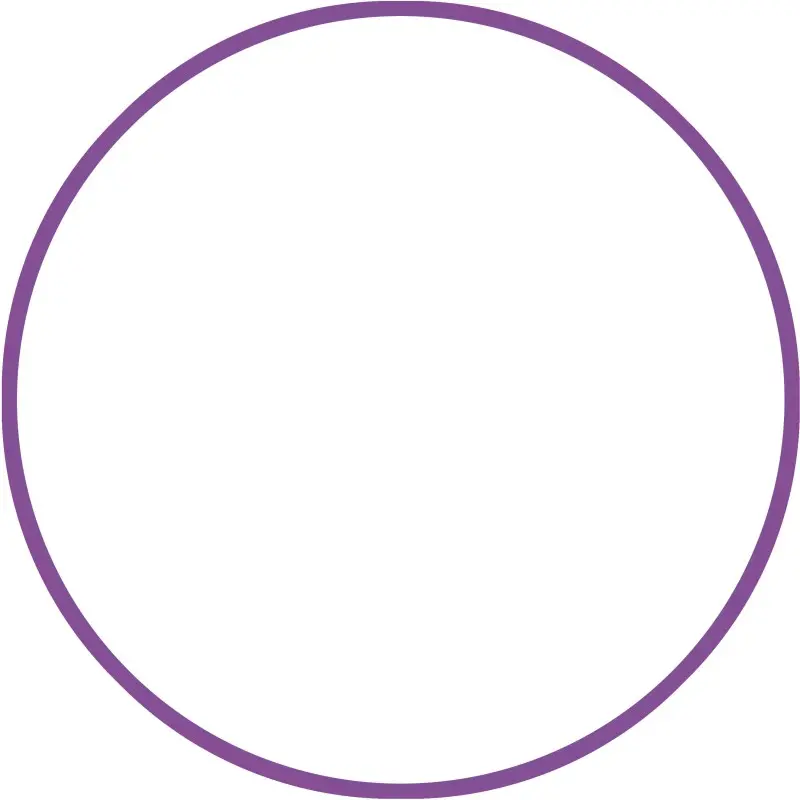 Amila Χούλα Χουπ HQ 80cm - Φ19mm - 330gr. Μωβ - 98819
