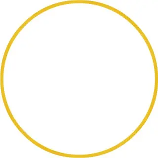 Amila Χούλα Χουπ HQ 80cm - Φ19mm - 330gr. Κίτρινο - 98820