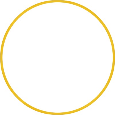 Amila Χούλα Χουπ HQ 80cm - Φ19mm - 330gr. Κίτρινο - 98820