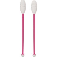 Amila Κορίνες Ρυθμικής Γυμναστικής 45cm Μαλακές. Φούξια-Λευκό - 98953