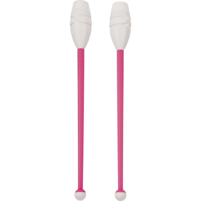 Amila Κορίνες Ρυθμικής Γυμναστικής 41cm Μαλακές. Φούξια-Λευκό - 98963