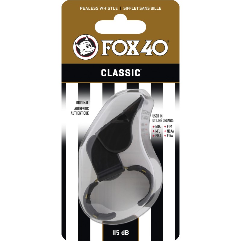 Fox Σφυρίχτρα  Classic Fingergrip Μαύρη - 99090008