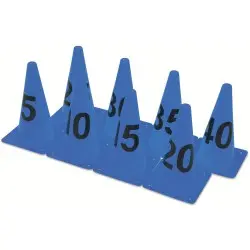 Amila Kids Κώνοι με Νούμερα Σετ 8τμχ Μπλε - 99305